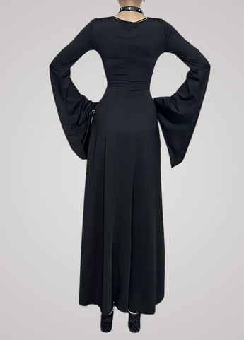 Gothanic Witch Embroidered Dress - GD024