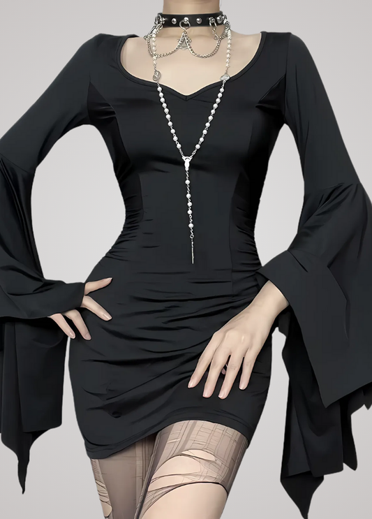 Gothanic Batwing Mini Dress - GD025