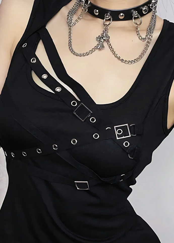 Gothanic Vintage Punk Tank Top - GT014