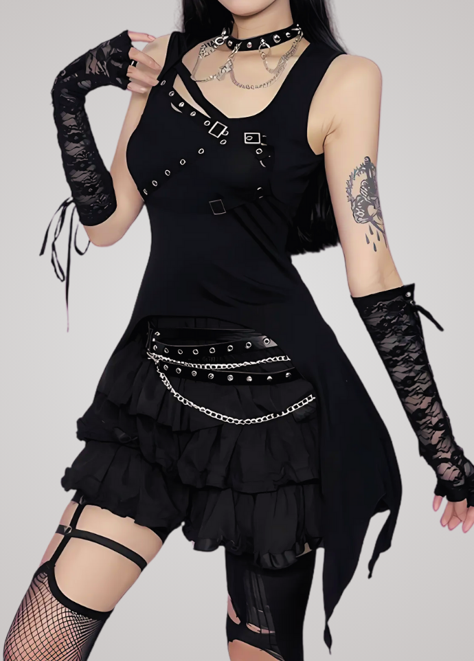 Gothanic Vintage Punk Tank Top - GT014